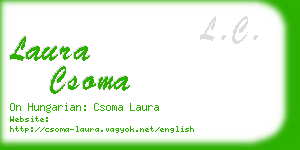 laura csoma business card